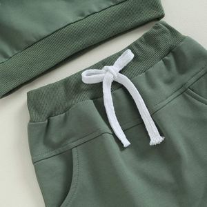 Sweat à capuche à manches longues et pantalon personnalisés en usine ensemble deux pièces enfants garçons filles survêtement à capuche tie-dye - Product Image 3