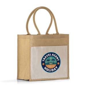 Customizable Medium Easy-Print Jute Wine Bag Durable Eco-Friendly <b>Fabric</b> Long Rope Screen Plain Leopard Letter Advertising Daily - Product Image 1
