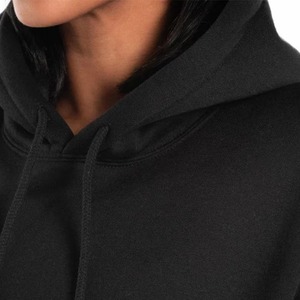 Conjunto de sudadera y pantalones de chándal recortados de algodón de primera calidad para mujer con logotipo personalizado Sudaderas cortas al por mayor con logotipo de posición frontal - Product Image 5