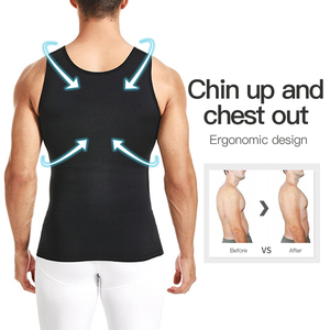 Camiseta sin Mangas de Compresión Transpirable y Adelgazante para Hombre, Chaleco Deportivo de Secado Rápido y Resistente al Sudor, Camiseta Interior de Algodón/Bambú - Product Image 4