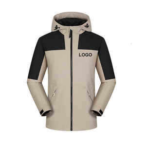 Offre Spéciale Veste d'extérieur unisexe coupe-vent personnalisée capuche imperméable respirant léger randonnée broderie pluie interchangeable - Product Image 1