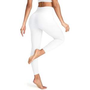 Conjunto de mallas de algodón orgánico con logotipo personalizado | Pantalones de yoga sostenibles para Mujer | Ropa deportiva de alta calidad al por mayor 2025 - Product Image 5
