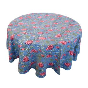 La plus nouvelle tendance Durable coton 20 nappe de bâches 220 Cms ronde 8 places Table à manger à vendre maison cuisine événements en plein air - Product Image 1