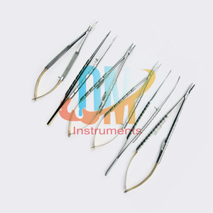 TC castroviejo ชุดเครื่องมือผ่าตัดขนาดเล็ก5ชิ้นคีมยึดเข็มสแตนเลสสตีลเกรดทางการแพทย์ - Product Image 2