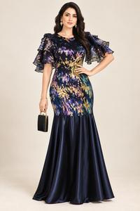 Robe africaine pour femmes, robes à paillettes tendance, vêtements de soirée sexy, vêtements européens et américains, robe de mariée - Product Image 5
