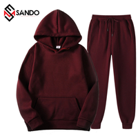 Conjuntos de Sudadera con Capucha y Pantalones Deportivos de Diseño Personalizado para Hombre y Mujer, Talla Grande, Traje Deportivo Grueso para Invierno