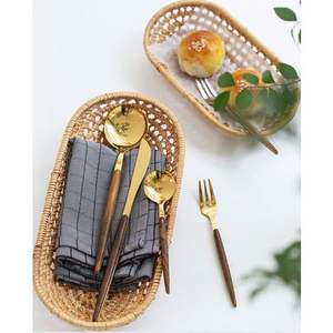 Bandeja de mimbre de la mejor calidad, vendedor superior de Alibaba, bandeja organizadora de hogar y cocina al por mayor hecha en India - Product Image 3