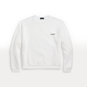 Service OEM, sweat-shirt à col rond en polaire de qualité supérieure pour femmes, broderie sur le devant, léger, respirant, mélange de coton, été, printemps, automne - Product Image 6