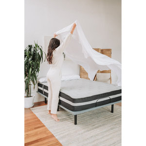 Juego de sábanas hipoalergénicas gemelas blancas con microfelpa y bambú Sleep 4 juegos de sábanas y fundas de almohada no aplicables - Product Image 3