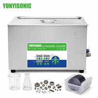 Nettoyeur ultrasonique de laboratoire Yunyi Electric à 4 fréquences en acier inoxydable, faible bruit, RS485, pour micro-pièces, verrerie, plaquettes, OEM ODM