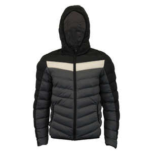 Men's Casual Winter Knitted Eco-Friendly Puffer <b>Jacket</b> New Design Waterproof Bubble Bomber Stand Plus Size <b>Zipper</b> Closure - Product Image 1
