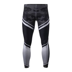 Leggings de yoga unisexe motif solide d'entraînement de course à pied chaud hiver Spandex/Polyester 220g léger Gym Fitness - Product Image 5