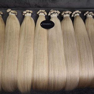 Vente en gros 2025 extensions de cheveux humains vierges vietnamiens droits à cuticules complètes de qualité supérieure pour Machine Double trame toutes les couleurs - Product Image 1