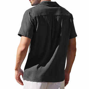 ชุดเสื้อและกางเกงขาสั้นสำหรับผู้ชายชุดเสื้อพิมพ์ลายดอกไม้ชุดชายหาดสไตล์ฮาวายใหม่ฤดูร้อนออกแบบได้ตามต้องการ - Product Image 5