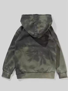 เสื้อฮู้ดสำหรับผู้ชายขนาดใหญ่พิเศษประดับด้วยพลอยเทียมสีพื้นย้อมสีแบบวินเทจสำหรับ2025ซักกรดแบบสั่งทำ - Product Image 4