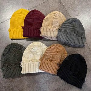 2025 New Design Cotton Wool Low Price Beanie Hats OEM Service Wholesale Custom Made Beanie Hats - Product Image 4