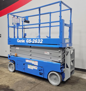 รถยกแบบกรรไกรไฟฟ้า Genie GS-2632 ความสูง 10 เมตร ระบบไฮดรอลิกเต็มรูปแบบ รองรับน้ำหนัก 227 กก. ความเร็ว 5 ม./วินาที ทำงานได้นานต่อเนื่อง - Product Image 2