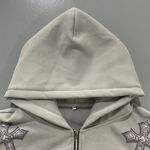 Sudadera con Capucha Premium para Invierno, Cierre Suave, Transpirable, de Secado Rápido, con Bolsillos, Tejido de Forro Polar Teñido, Corte Regular, para Uso Diario - Product Image 4