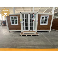 Maison légère en acier à double aile pliable, écologique, en aluminium, à faible teneur en carbone, mobile, pour bureau, école, parc