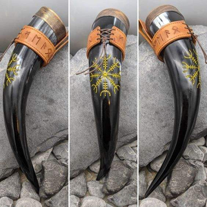 Cuerno vikingo para beber de alta calidad, nuevo diseño sostenible, cuerno de cerveza pulido para fiestas navideñas, náutico - Product Image 1