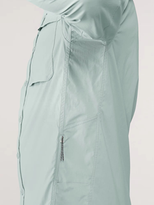 Chemise de randonnée convertible à manches longues pour homme, grande taille, séchage rapide, UPF 50, spandex/polyester, unie, multi-poches, logo sur le devant, bouton - Product Image 3