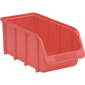 Caja de Almacenamiento Apilable de Plástico PP Rojo 318x146x127mm HNERSDORFF - Product Image 1