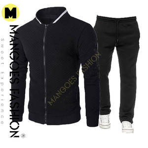 Conjunto Deportivo de Alta Calidad para Hombre, Talla Grande, Forrado de Felpa, Informal, para Invierno, Pantalones Deportivos - Product Image 3
