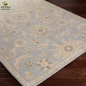 Alfombra de Lana de Decoración Calmante y Terrenal, Alfombras Acolchadas y Hechas a Mano para Dormitorio y Sala de Estar - Product Image 5