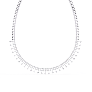 Diamond Chain Tassel labgrown diamante y diamante natural 10K 14K 18K collares de oro para mujeres - Product Image 6