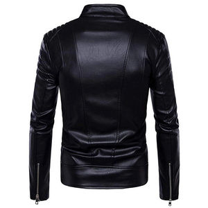 Nouveau best-seller Veste en cuir véritable pour hommes fabriquée en usine Bon marché Veste en cuir pure imperméable à la mode pour l'hiver - Product Image 5