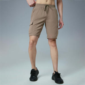 Men's Custom Logo Polyester <b>Cargo</b> <b>Shorts</b> - <b>Lightweight</b> Quick-Dry Multi-Pocket Design Stylish Urban Casual Wear - Product Image 3