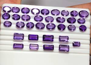 หินอเมทิสต์พลอยเจียระไนแบบธรรมชาติคุณภาพสูงวัสดุควอตซ์รูปทรงผสมมากสำหรับการทำเครื่องประดับ - Product Image 3