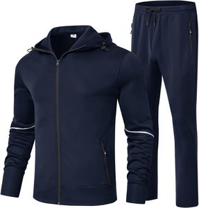 Survêtement hommes ensembles polaire Sport épais sweats à capuche marque hiver survêtement décontracté hommes sweat pantalon chaud hiver survêtement - Product Image 1