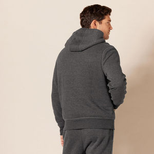 Conjunto de chándal con capucha para hombre personalizado OEM, chándal polar con cremallera, sudadera informal de invierno cálida de gran tamaño con capucha, chándal para hombre - Product Image 4