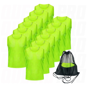 Manufacture Green Sleeveless <b>Training</b> <b>Bibs</b> Vest Quick Dry Mesh Sports Jersey Team Practice Gear Storage Bag Soccer <b>Training</b> <b>Bibs</b> - Product Image 1