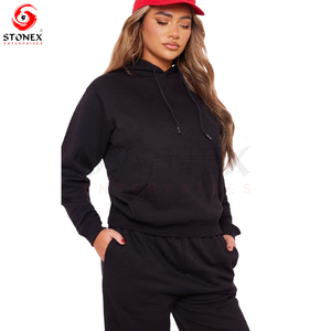 Tricot polaire femmes 2 pièces tenues survêtement sweat pantalons de survêtement survêtement sueur salon correspondant ensemble - Product Image 1