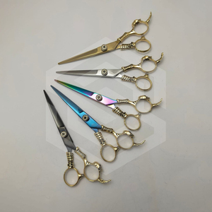 Ciseaux de rasoir de barbier japonais professionnels en acier inoxydable avec nouvel outil de coiffure élégant à poignée de dragon avec pointe de lame tranchante - Product Image 6