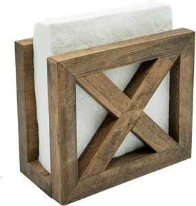 ที่ใส่ผ้าเช็ดปากทำจากไม้เป็นมิตรต่อสิ่งแวดล้อมของตกแต่งโต๊ะในบ้านและร้านอาหาร - Product Image 4