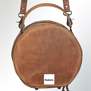 Nuevo bolso de cantimplora Circular de cuero hecho a mano occidental de alta calidad para mujer, bandolera de hombro de cuero genuino con herramientas - Product Image 3