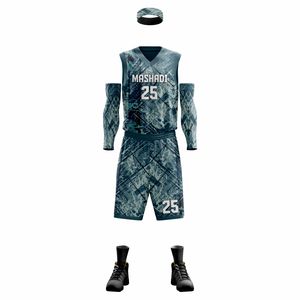 Uniformes de Baloncesto Unisex de Talla Grande, Transpirables, con Impresión por Transferencia de Calor, Tejido de Poliéster de Alta Calidad, Personalizados - Product Image 3