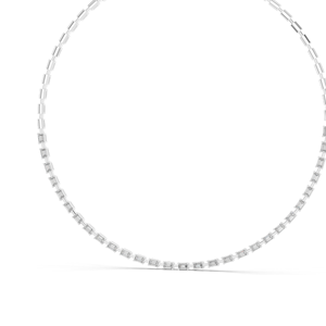 สร้อยคอเพชร CVD 3.3495 กะรัต คุณภาพ VVS-VS-EF ผลิตในห้องปฏิบัติการ ทอง 18KT, 14KT โรสโกลด์, ยีลโกลด์, ไวท์โกลด์ เครื่องประดับหรูหรา - Product Image 2