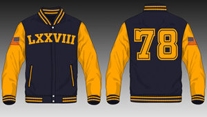 แจ็คเก็ตทีมตัวแทนพร้อมโลโก้ที่กำหนดเอง | แขนเสื้อเบสบอลมหาวิทยาลัย | สไตล์เลตเตอร์แมนปักลาย | กีฬาสีดำสำหรับทุกเพศ - Product Image 3