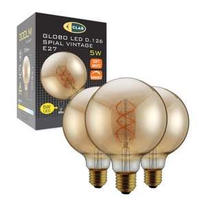 Bombilla LED GLOBO Vintage Ámbar 125 REGUL. 5W E27 - Product Image 1