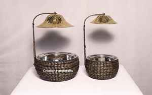 Nouvelle Arrivée Plaqué Argent Beau Chauffe-plats Casserole Chauffe-plats et Chauffe-plats Fabriqué en Acier Inoxydable Métal - Product Image 6