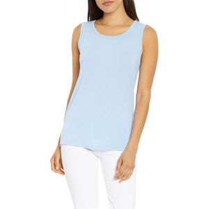 Venta al por mayor de alta calidad de encargo de las mujeres gimnasio Fitness Tank Top cuello redondo Casual encaje transpirable secado rápido 100% algodón - Product Image 1