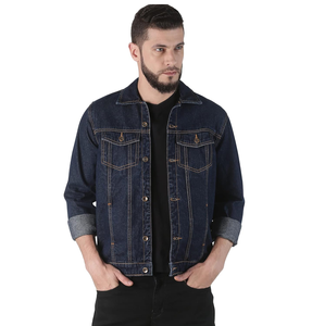 Veste en jean décontractée pour hommes, veste en jean personnalisée en gros d'usine 100% coton Shell Premium Quality XL Size Winter Season Material - Product Image 5