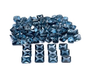 Lot de pierres précieuses en vrac de 3*5-8*10 MM certifié IGI pour la fabrication de bijoux Topaze bleue de Londres naturelle - Product Image 1
