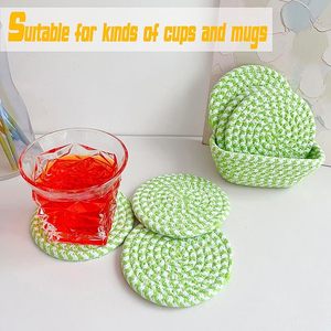 Cotton Rope <b>Table</b> <b>Coaster</b> Durable Mats & Pads for Tabletop Protection Tableware Decorative Beast Design Attractive <b>Coaster</b> - Product Image 2