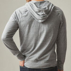 Sudaderas con capucha con cremallera completa para hombre Sudadera con capucha de manga larga Jersey para hombre Sudadera de poliéster de algodón con capucha Chaqueta con capucha con cremallera personalizada - Product Image 4