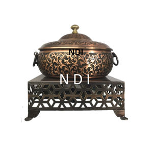 Unique Style Antique Finishing <b>Buffet</b> <b>Food</b> <b>Warmer</b> Chafing Dish With Burner Stand Hot <b>Food</b> <b>Server</b> <b>Buffet</b> Serving Chafing Dish - Product Image 6